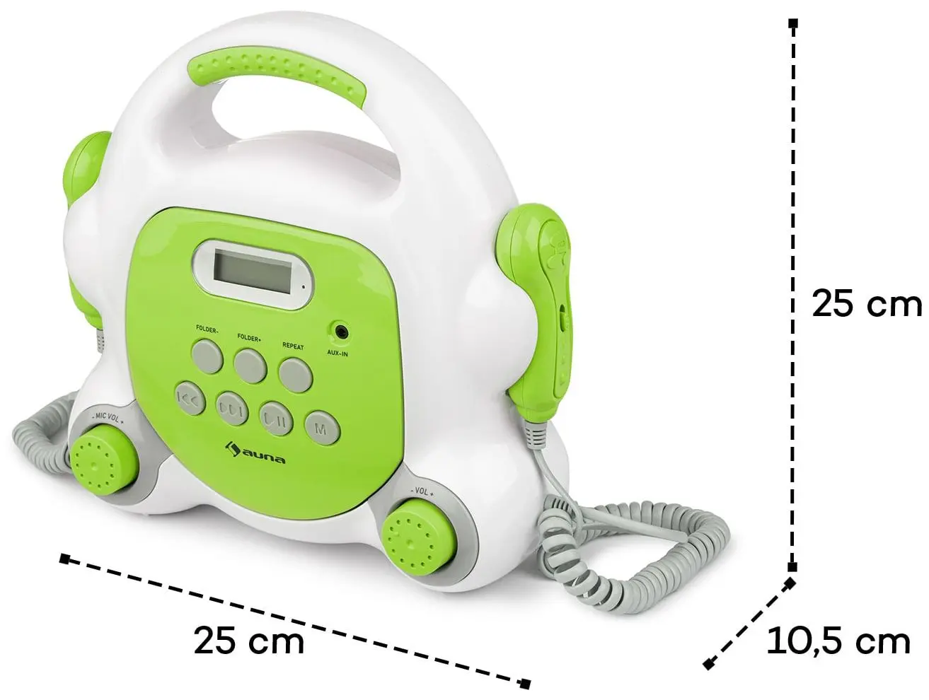 Sistem de karaoke Auna Pocket Rocker (Green/White) - 8