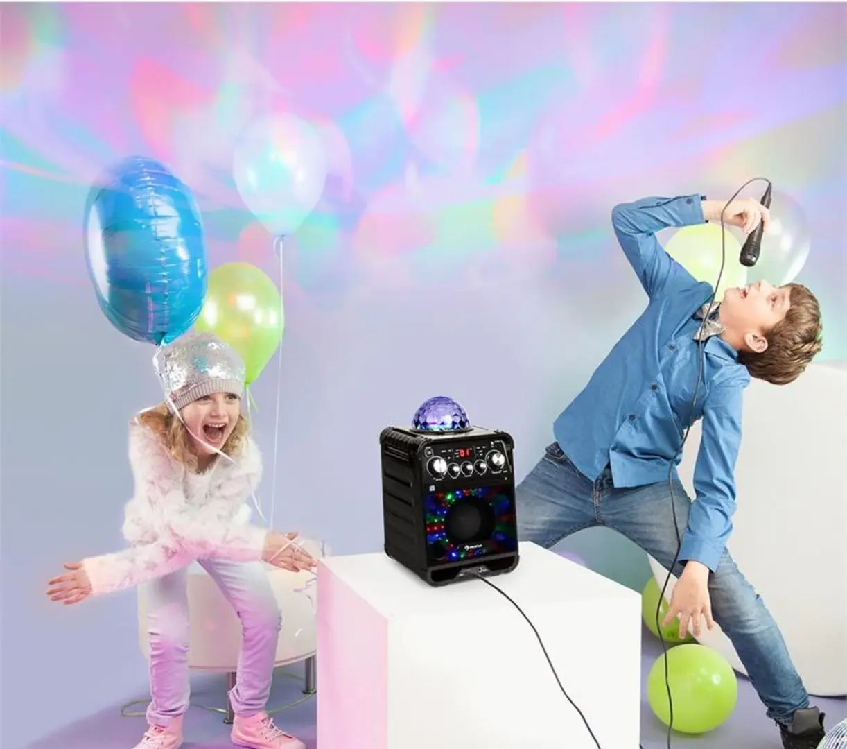 Караоке система Auna Rockstar LED (Black) - 2