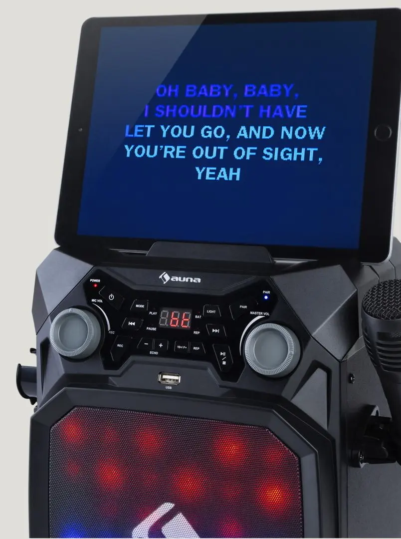 Караоке система Auna Rockstar LightShow (Black) - 2