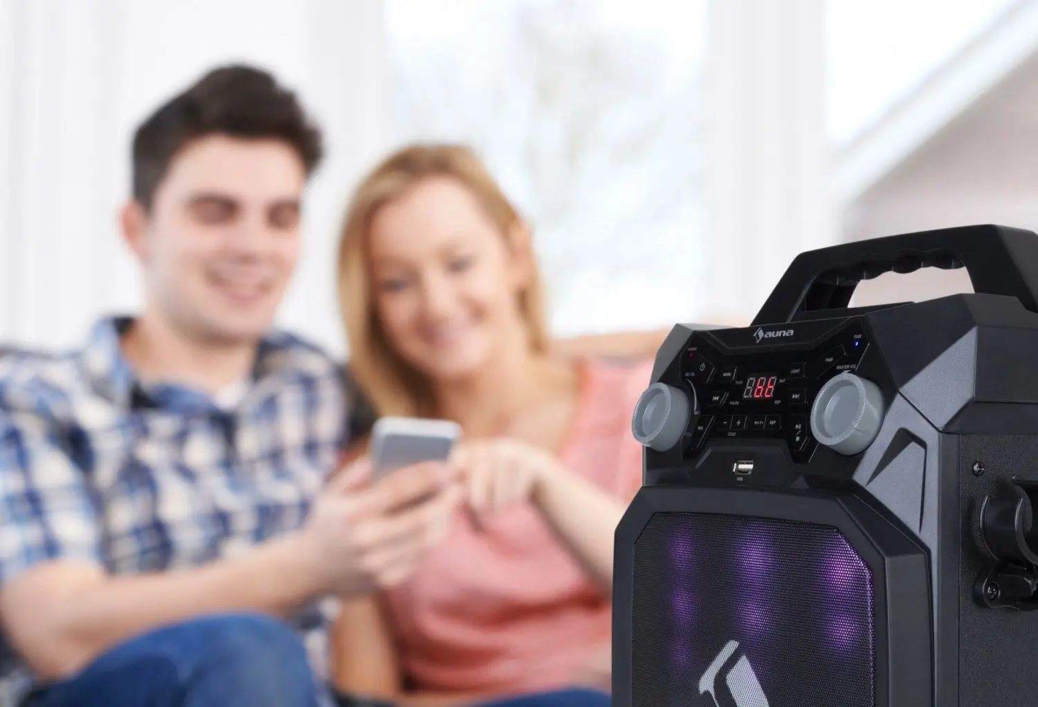 Караоке система Auna Rockstar LightShow (Black) - 8
