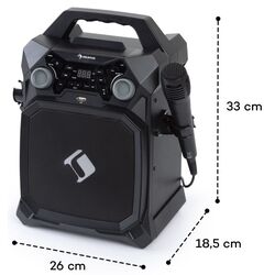 Караоке система Auna Rockstar LightShow (Black) Thumb