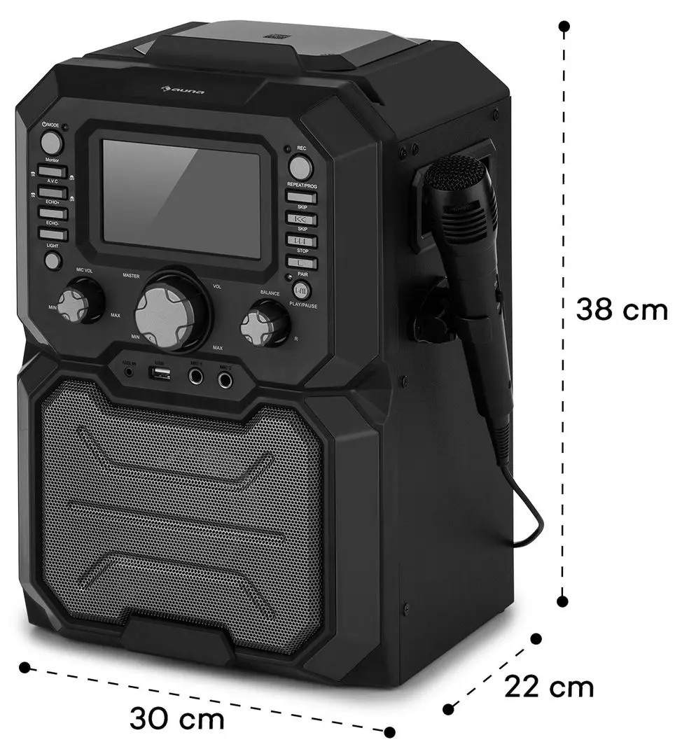 Караоке система Auna Rockstar Plus (Black) - 8