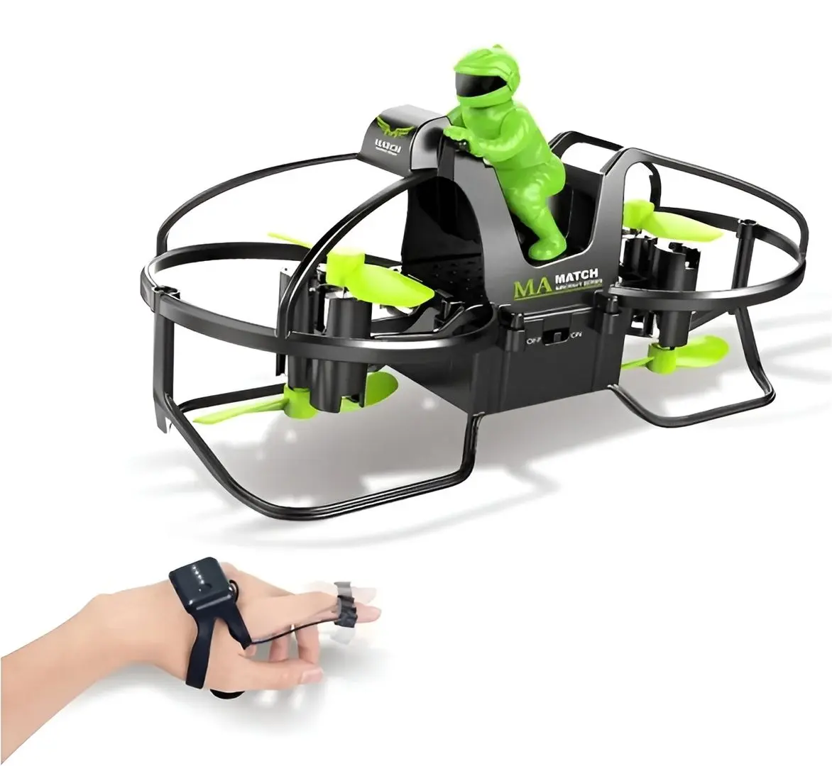 Drona pentru copii AliBibi RUC567669 (Black/Green)