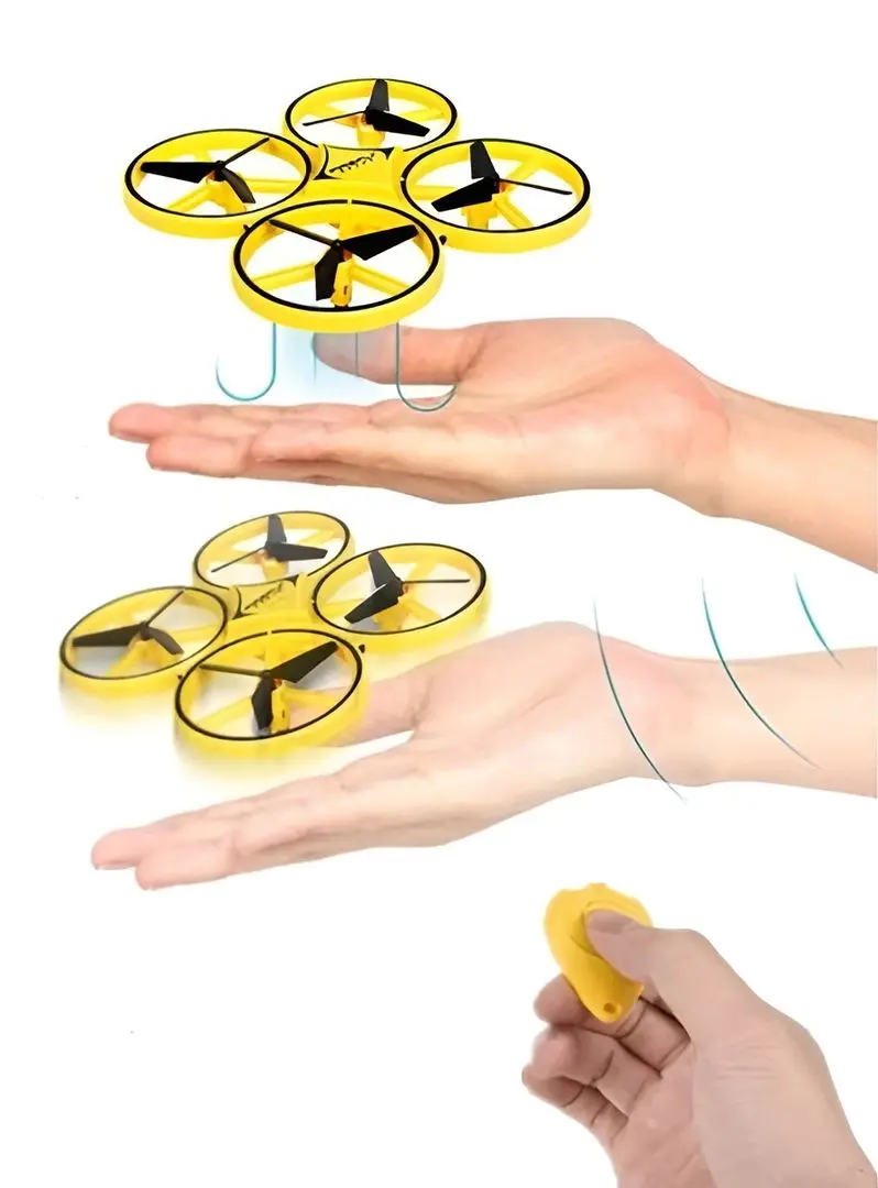 Quadcopter pentru copii AliBibi RUC548840 (Yellow)