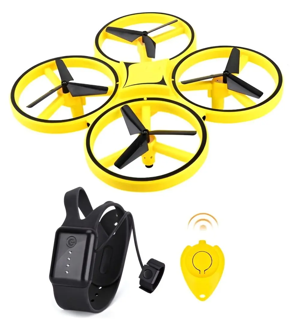 Quadcopter pentru copii AliBibi RUC548840 (Yellow)