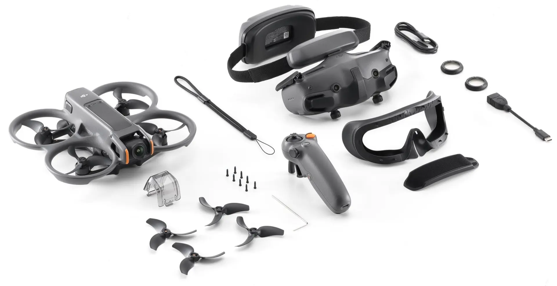 Quadcopter DJI Avata 2 Fly More Combo + 1 Battery (Grey)