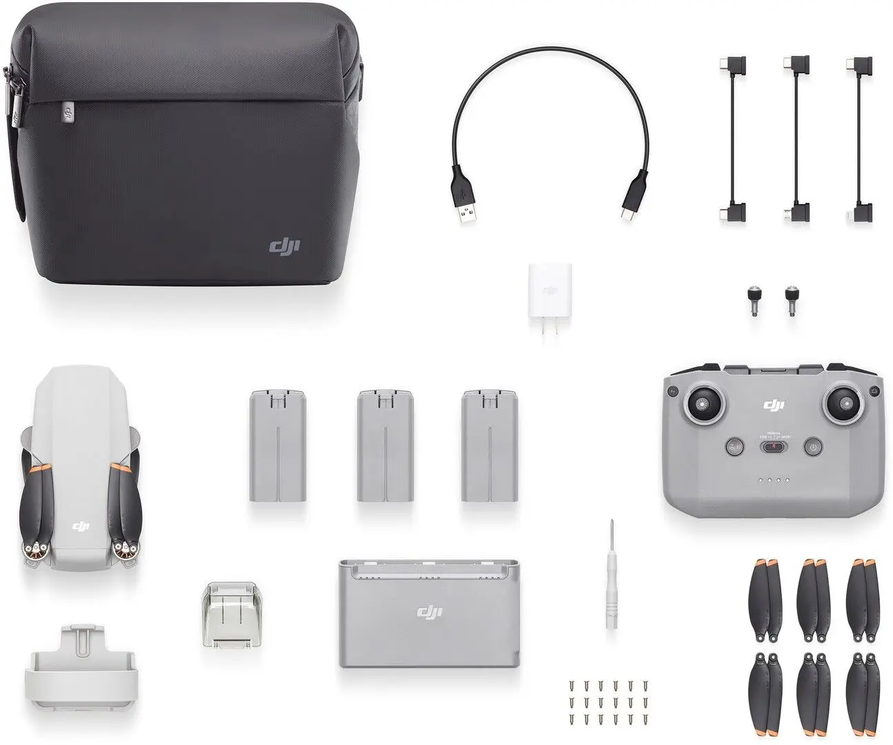 Quadcopter DJI Mini 2 Fly More Combo (White/Gray)