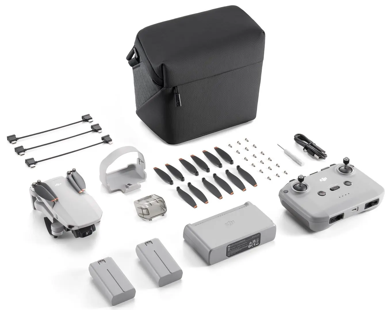 Quadcopter DJI Mini 2 SE Fly More Combo RC-N1 (Grey)