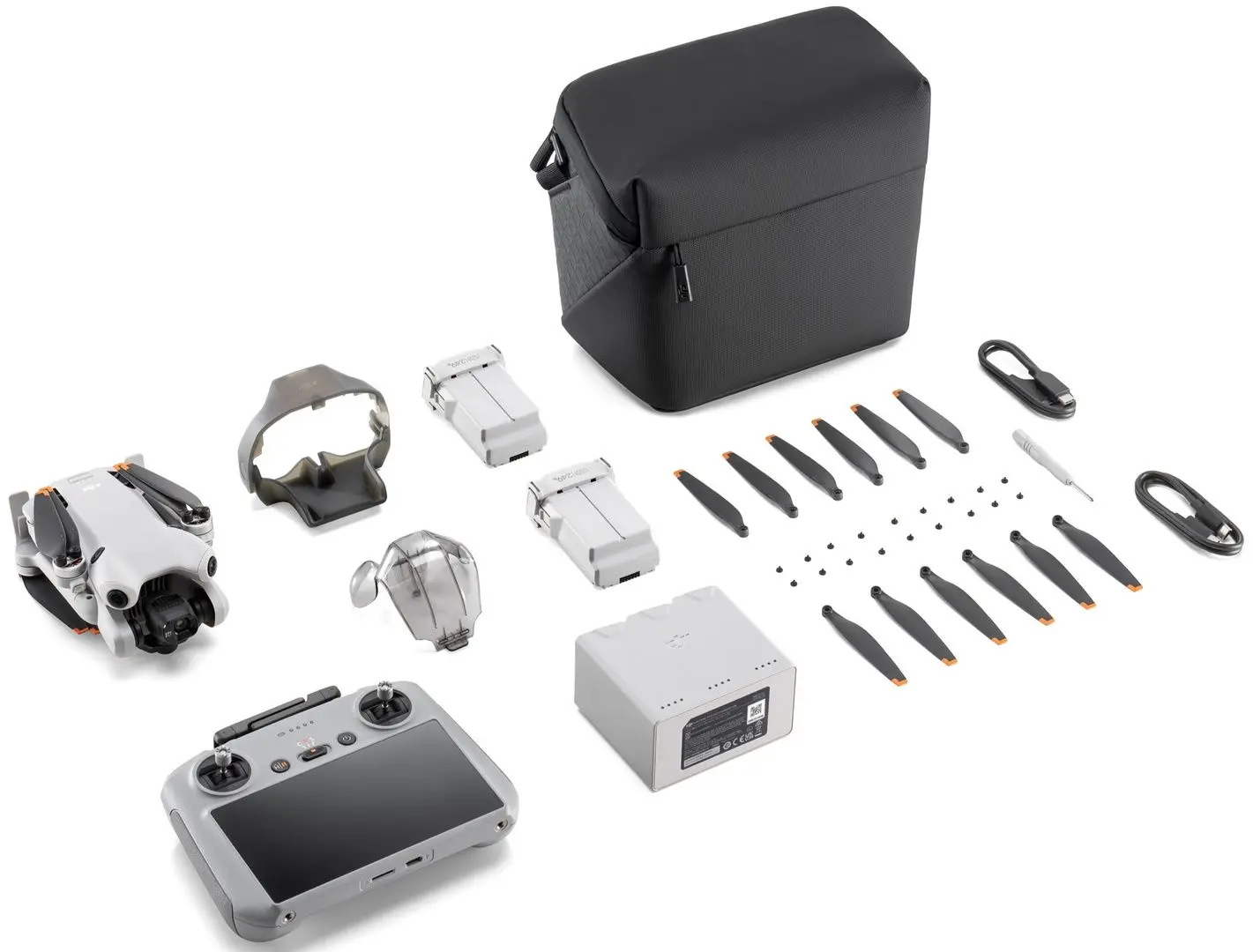 Quadcopter DJI Mini 4 Pro Fly More Combo + RC2 (Grey)