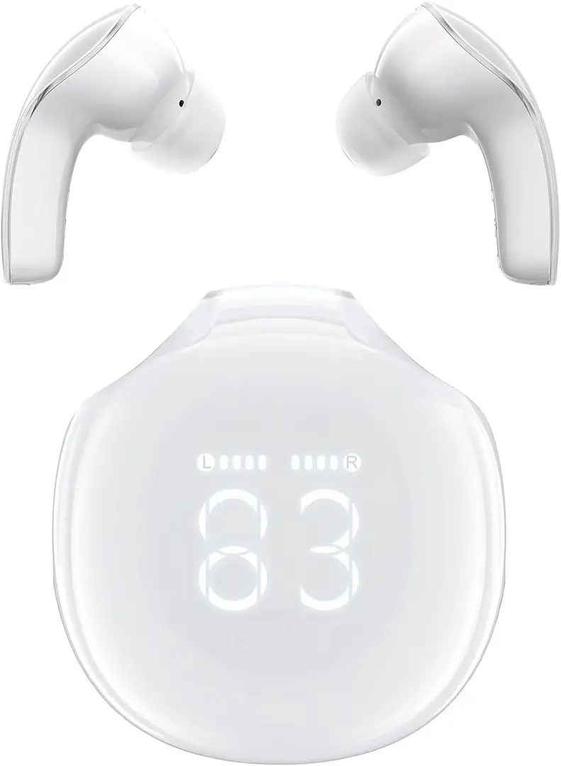 Casti fara fir Acefast T9 Crystal Air (Porcelain White)