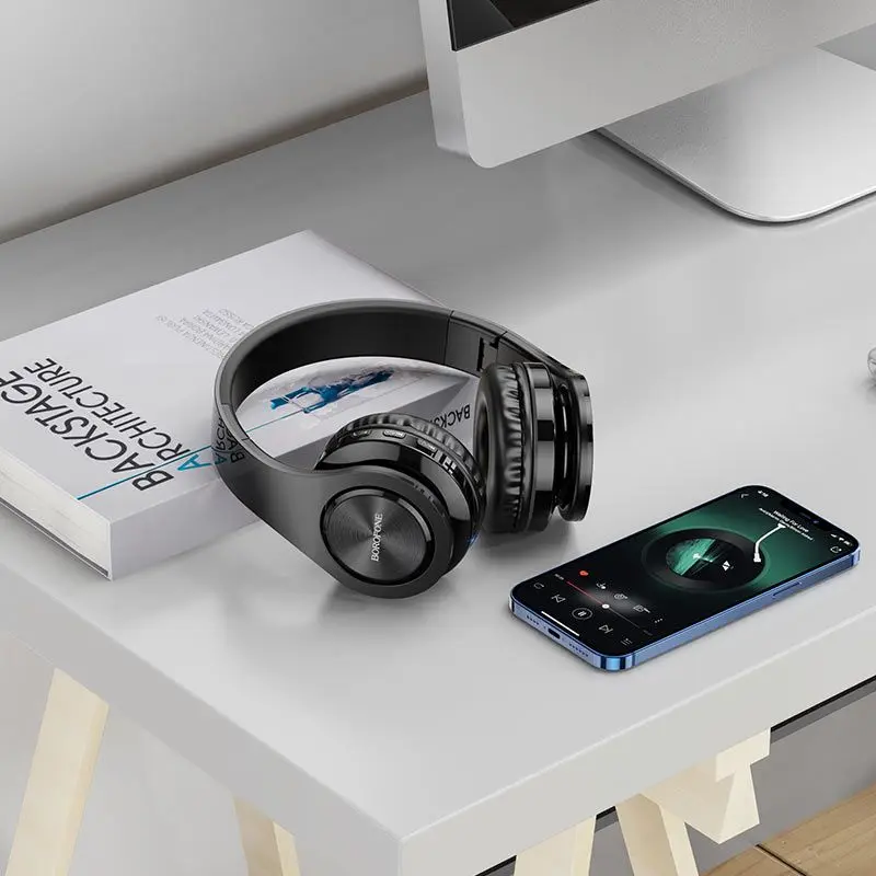 Casti fara fir Borofone Charming Rhyme BO04 (Black)