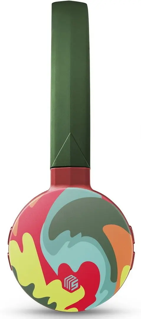 Беспроводные наушники Cellularline Music Sound Fantasy (Red/Green Waves)