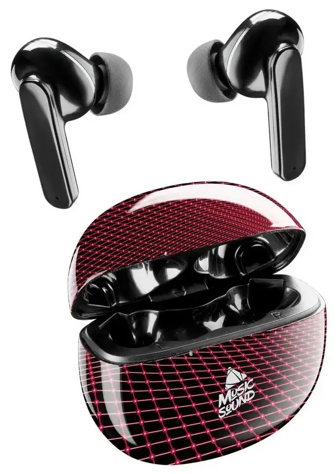 Беспроводные наушники CellularLine Music Sound Network (Black/Red)