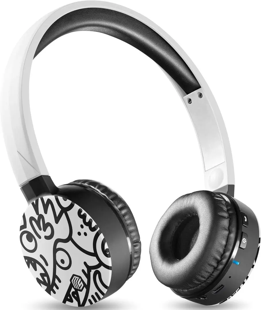 Беспроводные наушники Cellularline Music Sound (White/Black Graffiti)
