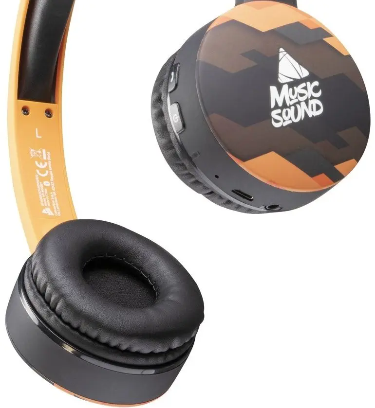 Беспроводные наушники Cellularline Music Sound (Yellow/Black)