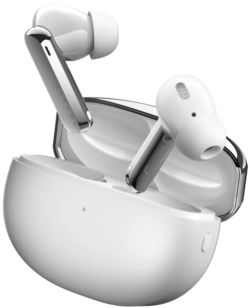 Casti fara fir Haylou W1 ANC (White/Silver)