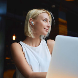 Casti fara fir Haylou W1 ANC (White/Silver) Thumb