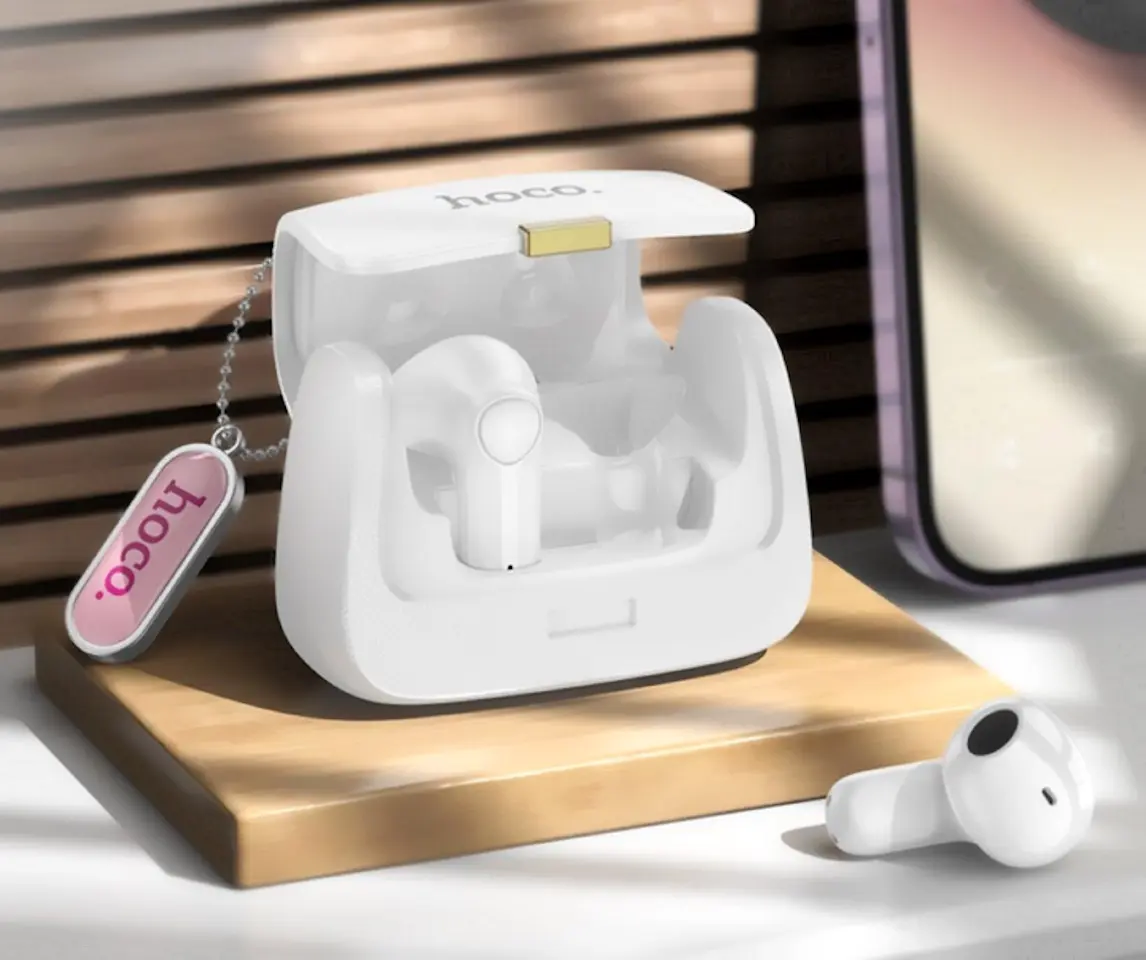 Casti fara fir Hoco DES35 (White)