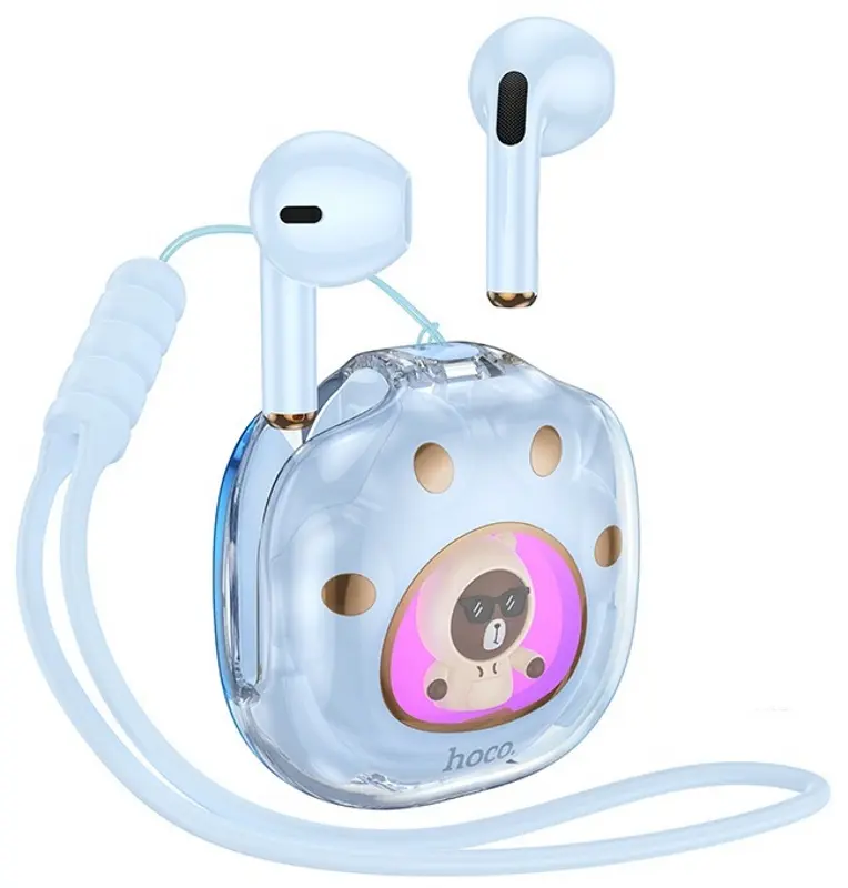 Беспроводные наушники Hoco DES36 Cool Bear (Blue)