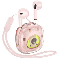 Беспроводные наушники Hoco DES36 Cool Bear (Pink)
