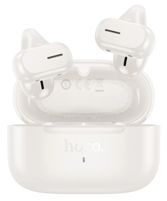 Casti fara fir Hoco EA9 Clear (Milky White)