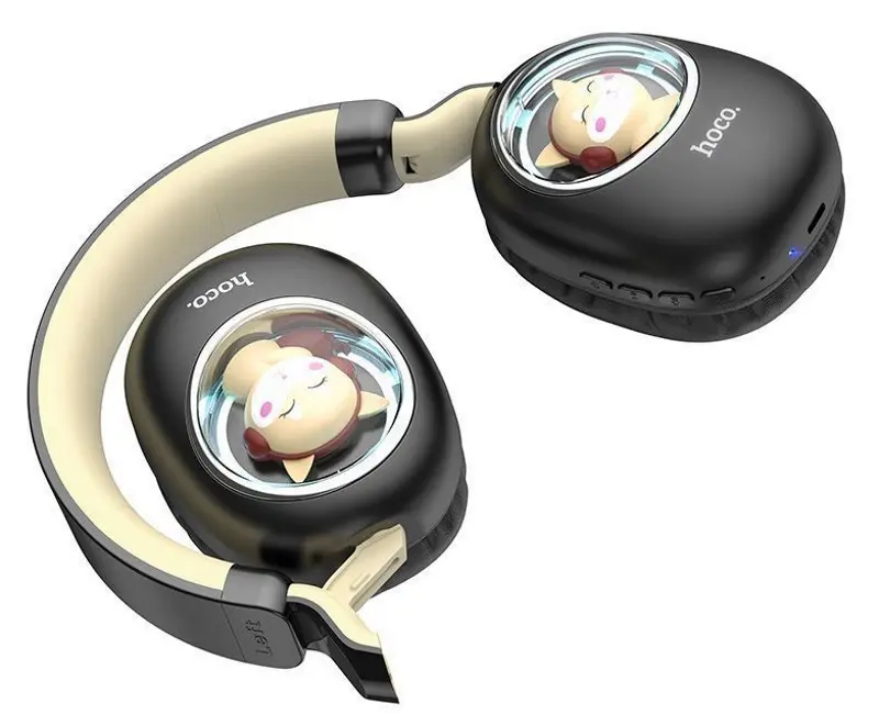 Casti fara fir Hoco ESD11 Cute Luminous (Black)