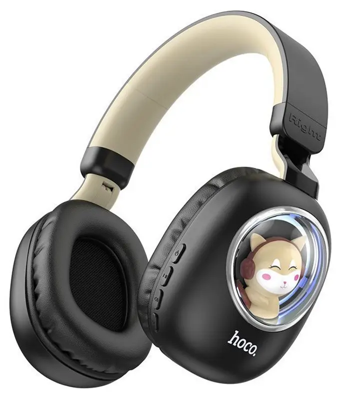Casti fara fir Hoco ESD11 Cute Luminous (Black)