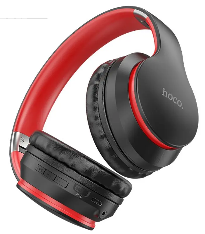 Casti fara fir Hoco ESD16 Excellent (Black/Red)