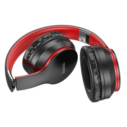 Casti fara fir Hoco ESD16 Excellent (Black/Red) Thumb