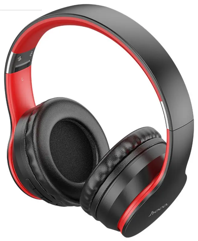 Casti fara fir Hoco ESD16 Excellent (Black/Red)