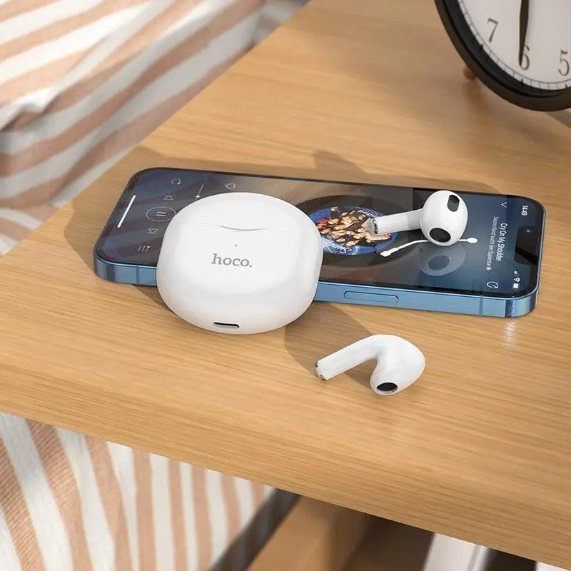 Casti fara fir Hoco EW35 (White)