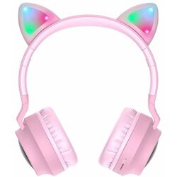 Casti fara fir Hoco W27 Cat Ear (Pink) Thumb