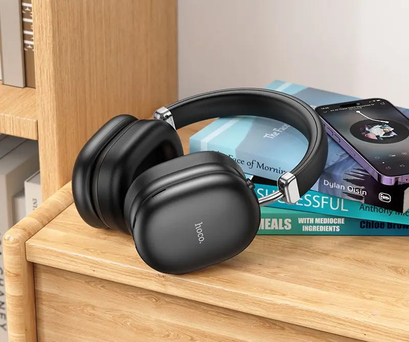 Casti fara fir Hoco W35 Max Auspicious (Black)