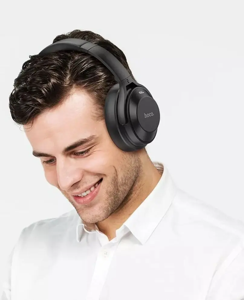Casti fara fir Hoco W37 (Black)