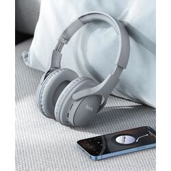 Casti fara fir Hoco W40 Mighty (Grey) Thumb