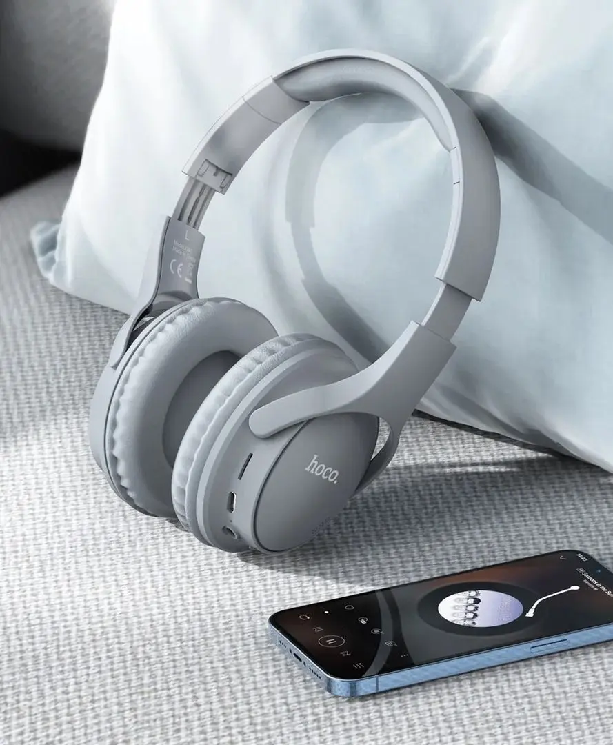 Casti fara fir Hoco W40 Mighty (Grey)