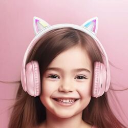 Casti fara fir Hoco W42 Cat ear (Cherry Blossom) Thumb