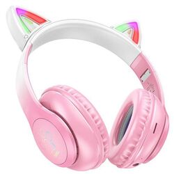 Casti fara fir Hoco W42 Cat ear (Cherry Blossom)