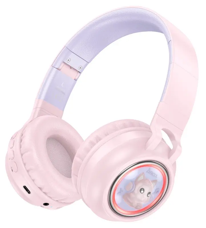 Casti fara fir Hoco W50 Cute Fun (Pink)