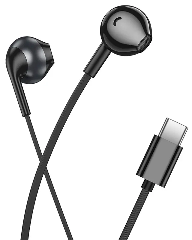 Casti Hoco M115 Sagacious Type-C (Black)