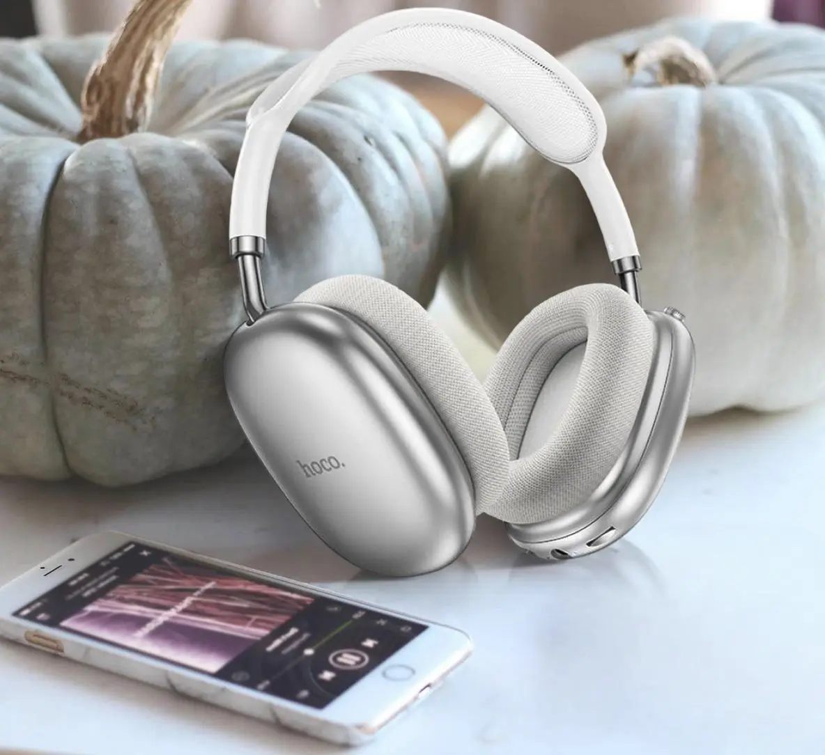 Casti Hoco W55 (Silver)