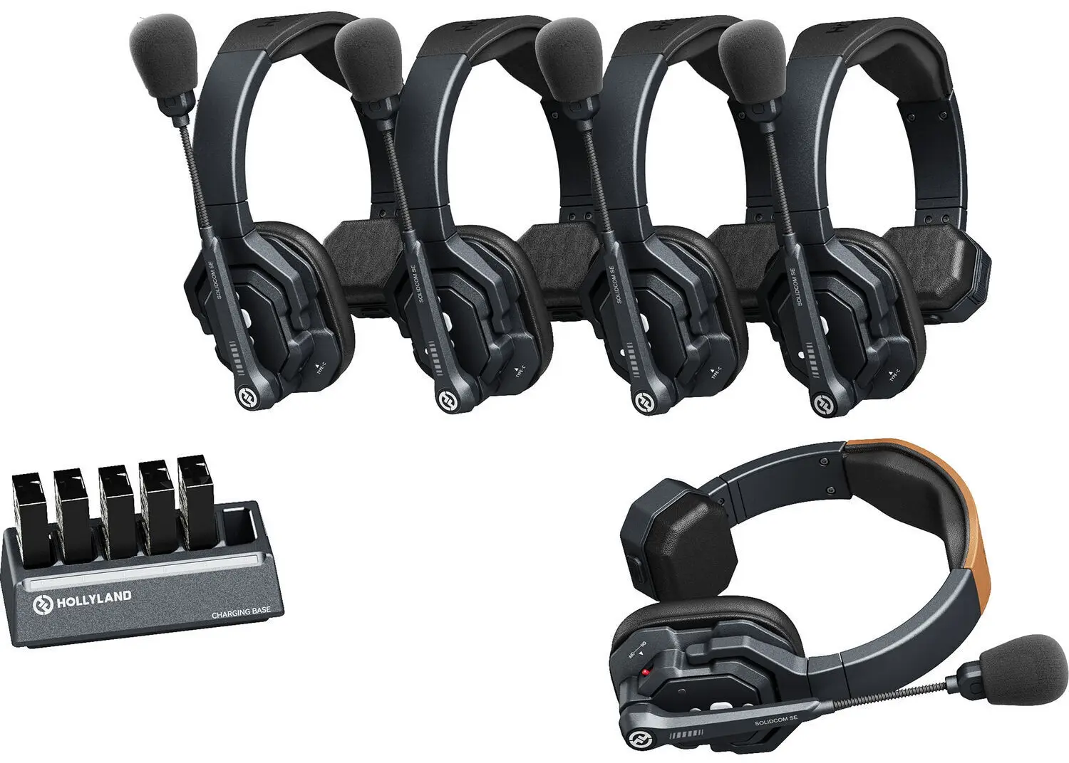 Set de casti Hollyland Solidcom SE - 5S (Black)