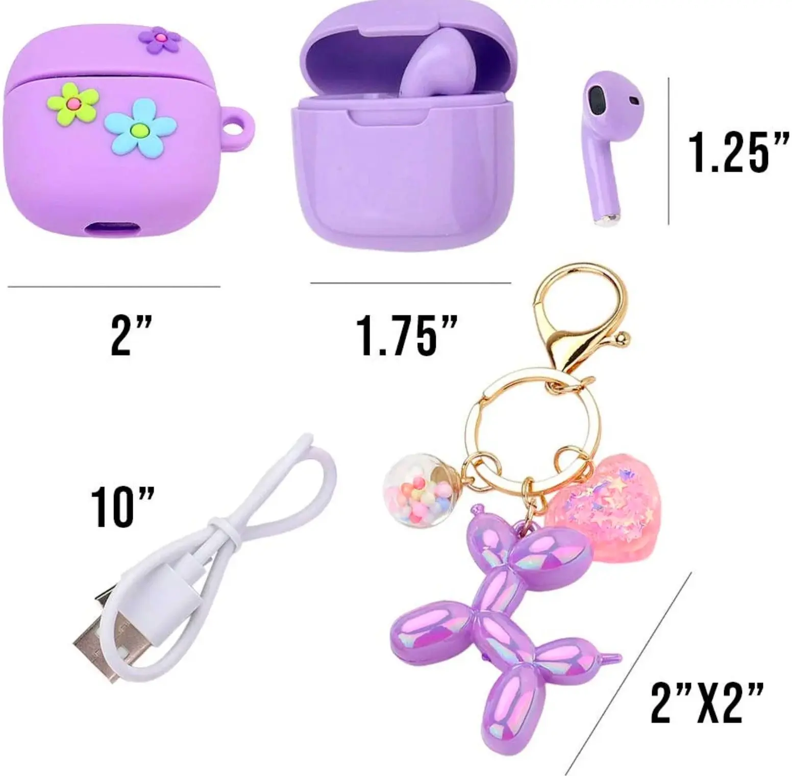 Беспроводные наушники Hot Focus Vibe Buds (Violet) - 3