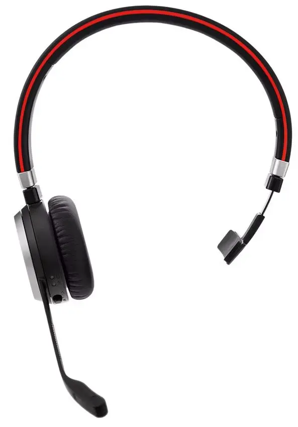 Casca mono fara fir Jabra Evolve 65 SE UC Mono (Black/Red)