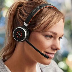 Casca mono fara fir Jabra Evolve 65 SE UC Mono (Black/Red) Thumb