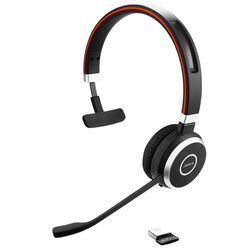 Casca mono fara fir Jabra Evolve 65 SE UC Mono (Black/Red)