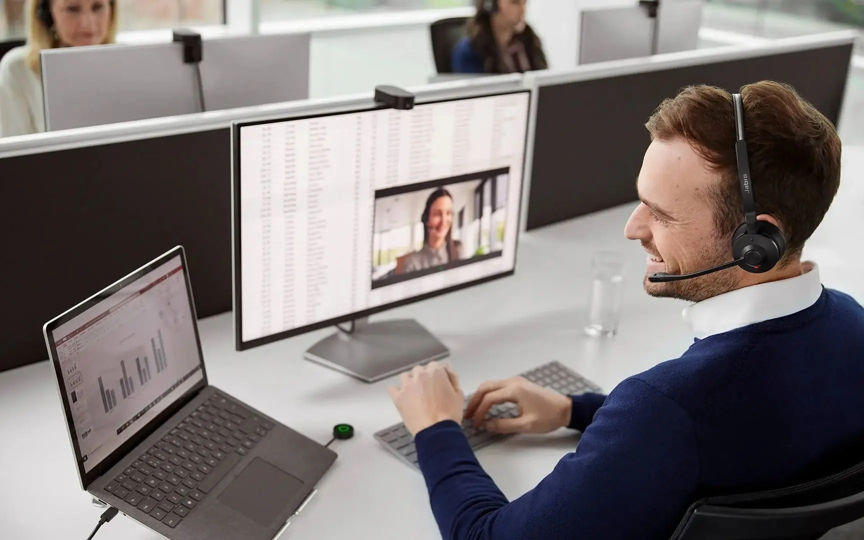 Casti fara fir Jabra Engage 55 JA 9559-415-111 (Black) - 9