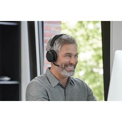 Casti fara fir Jabra Evolve2 75 USB-A MS Teams (Black) Thumb