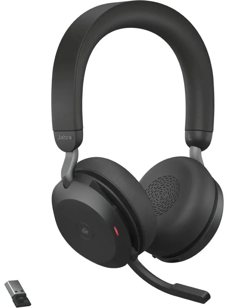 Casti fara fir Jabra Evolve2 75 USB-A MS Teams (Black)