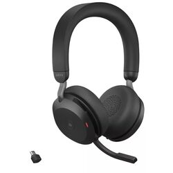 Casti Jabra Evolve2 75 USB-C MS Teams Charging Stand (Black)